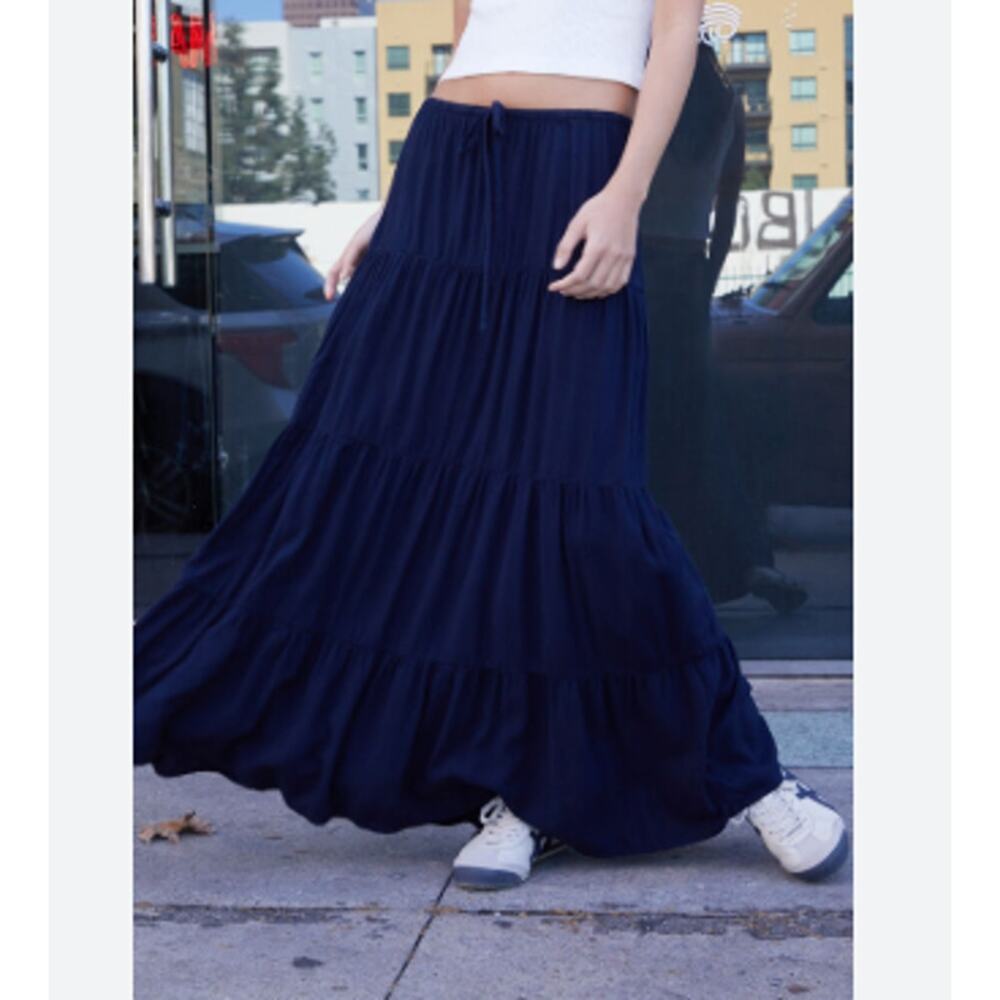 Brandy Melville Navy Maxi Skirt